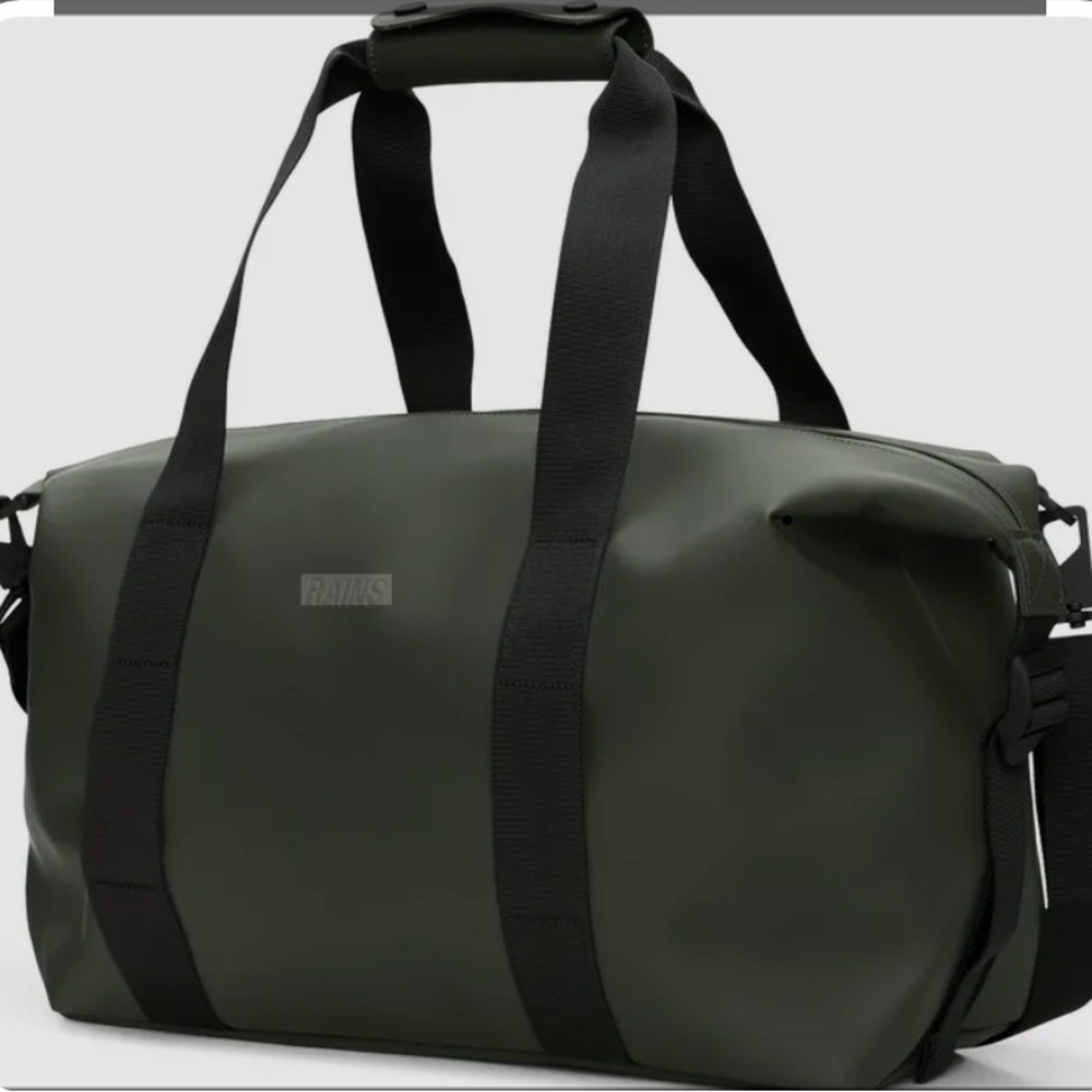 NEW Rains Olive Green Weekend Bag